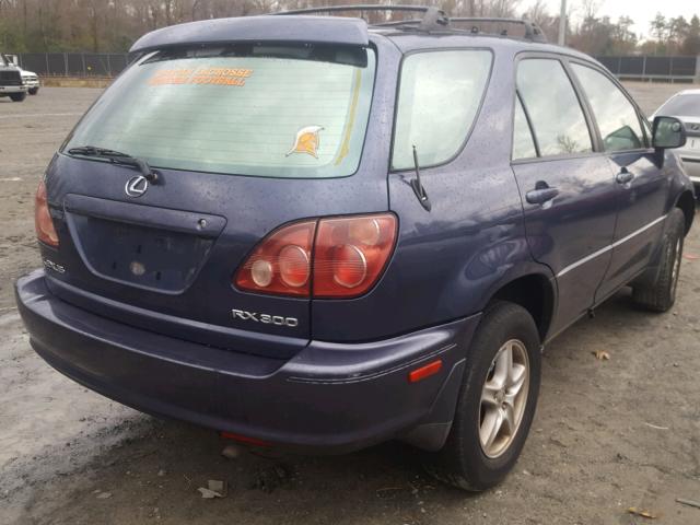 JT6HF10U7X0051457 - 1999 LEXUS RX 300 BLUE photo 4