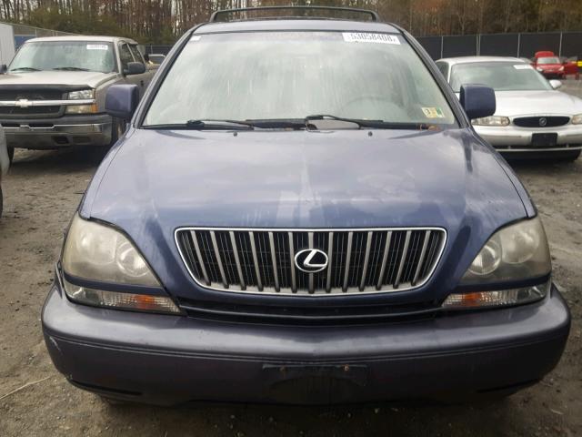 JT6HF10U7X0051457 - 1999 LEXUS RX 300 BLUE photo 9