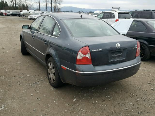 WVWTH63B23P433837 - 2003 VOLKSWAGEN PASSAT GLX 蓝色 照片 3