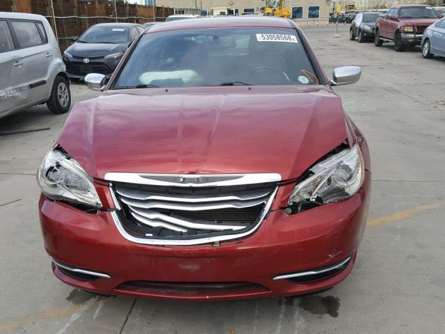 1C3CCBCG7DN574102 - 2013 CHRYSLER 200 LIMITE RED photo 7