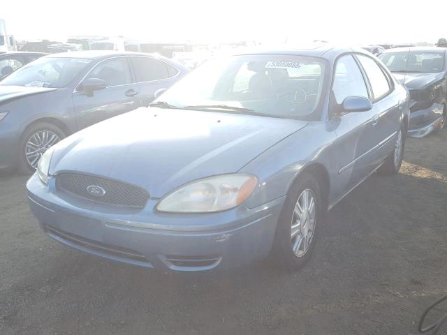 1FAFP56U15A298918 - 2005 FORD TAURUS SEL BLUE photo 2