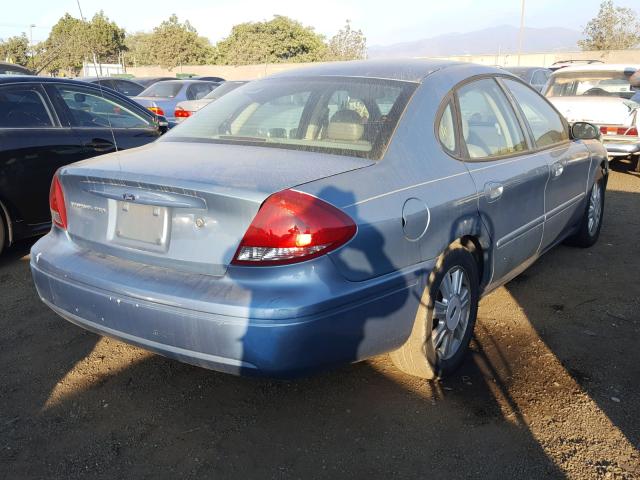 1FAFP56U15A298918 - 2005 FORD TAURUS SEL BLUE photo 4