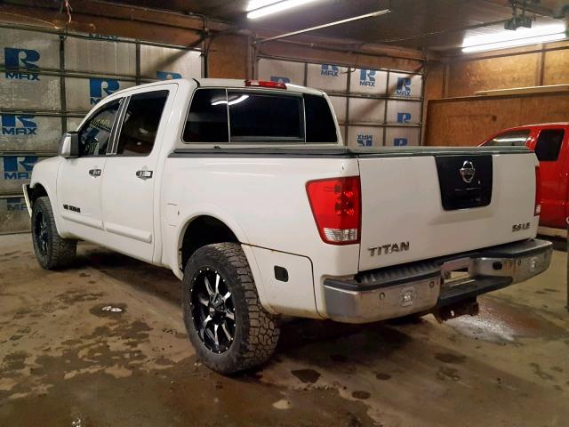 1N6AA07C59N305752 - 2009 NISSAN TITAN XE WHITE photo 3