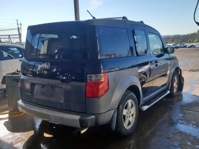 5J6YH28683L051629 - 2003 HONDA ELEMENT EX BLACK photo 4