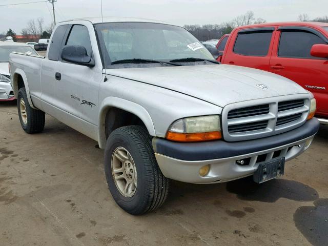 1B7GG22N41S255772 - 2001 DODGE DAKOTA SILVER photo 1