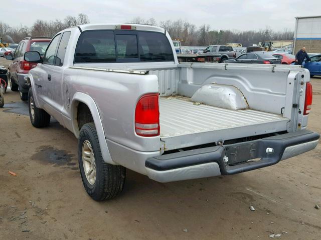 1B7GG22N41S255772 - 2001 DODGE DAKOTA SILVER photo 3