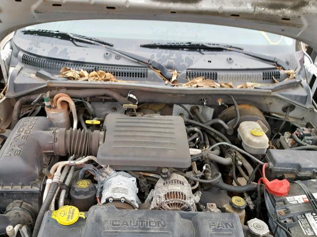 1B7GG22N41S255772 - 2001 DODGE DAKOTA SILVER photo 7