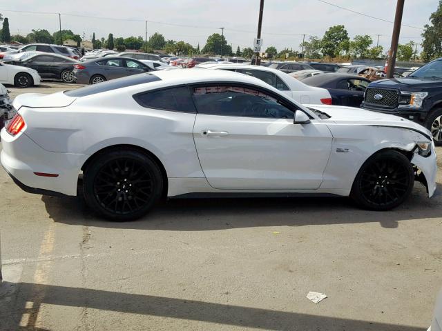 1FA6P8CF8H5257514 - 2017 FORD MUSTANG GT WHITE photo 9