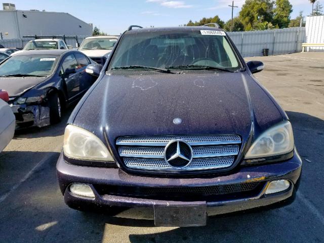 4JGAB57E73A449828 - 2003 MERCEDES-BENZ ML 350 BLUE photo 9