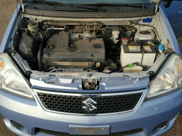 JS2RC62H165352039 - 2006 SUZUKI AERIO BLUE photo 7