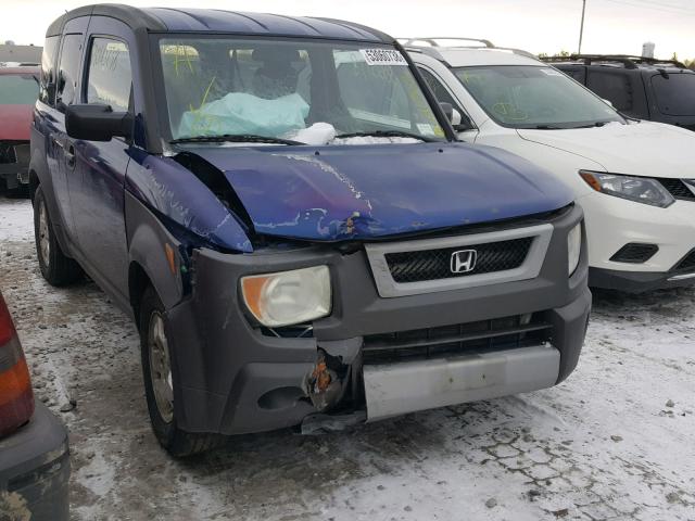 5J6YH28554L029273 - 2004 HONDA ELEMENT EX BLUE photo 1