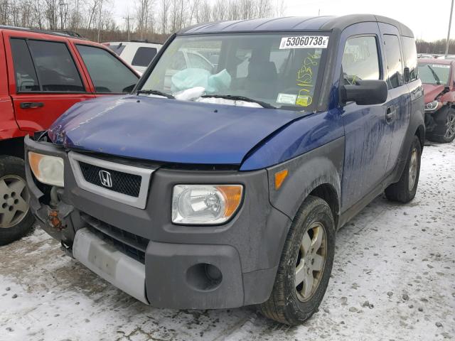 5J6YH28554L029273 - 2004 HONDA ELEMENT EX BLUE photo 2