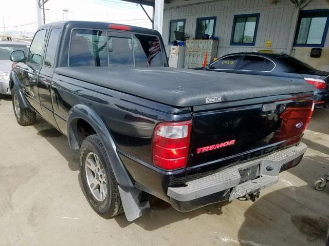 1FTYR14U64PB25965 - 2004 FORD RANGER SUP BLACK photo 3