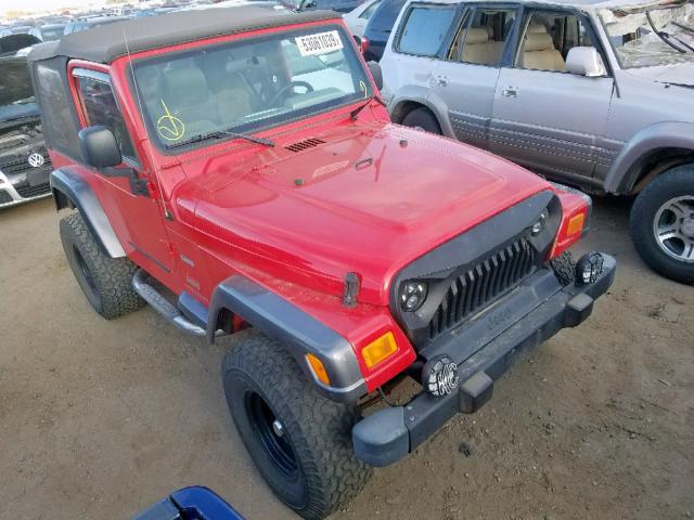 1J4FA39S24P729637 - 2004 JEEP WRANGLER X RED photo 1