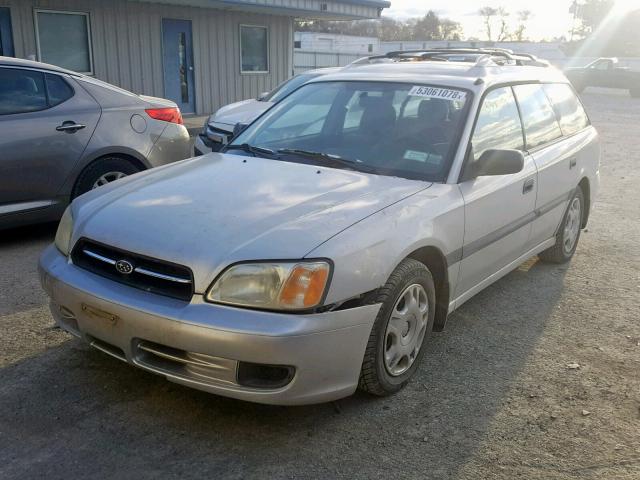 4S3BH635527305435 - 2002 SUBARU LEGACY L SILVER photo 2