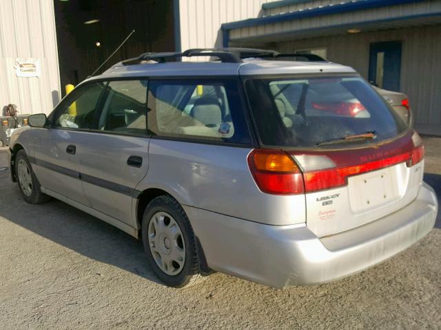 4S3BH635527305435 - 2002 SUBARU LEGACY L SILVER photo 3