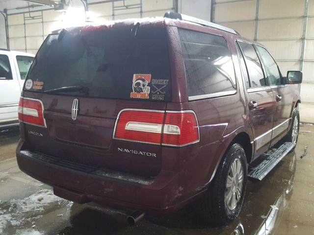 5LMJJ2J5XAEJ10221 - 2010 LINCOLN NAVIGATOR 勃艮第红 照片 4