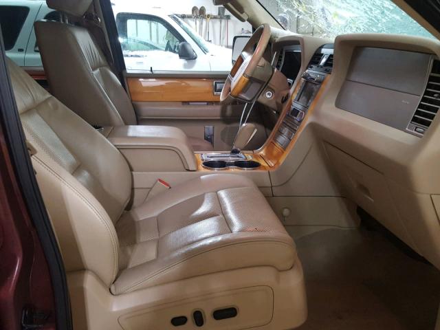 5LMJJ2J5XAEJ10221 - 2010 LINCOLN NAVIGATOR 勃艮第红 照片 5