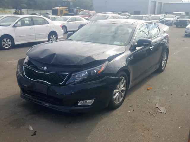 5XXGN4A72FG389153 - 2015 KIA OPTIMA EX BLACK photo 2