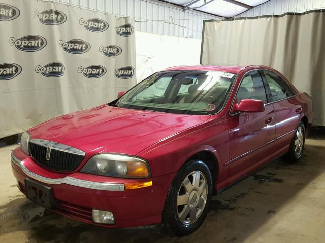 1LNHM87A02Y673326 - 2002 LINCOLN LS RED photo 2