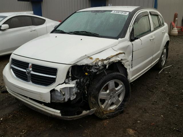 1B3HB48A49D136365 - 2009 DODGE CALIBER SX WHITE photo 2