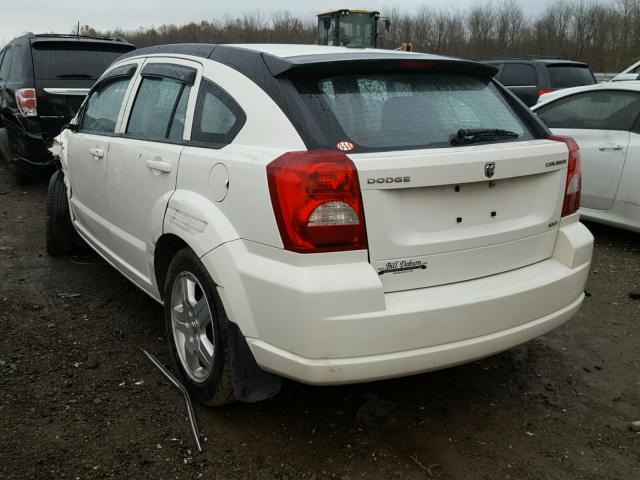 1B3HB48A49D136365 - 2009 DODGE CALIBER SX WHITE photo 3