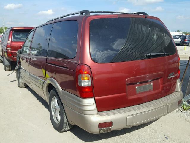 1GMDX03E2YD264650 - 2000 PONTIAC MONTANA BURGUNDY photo 3