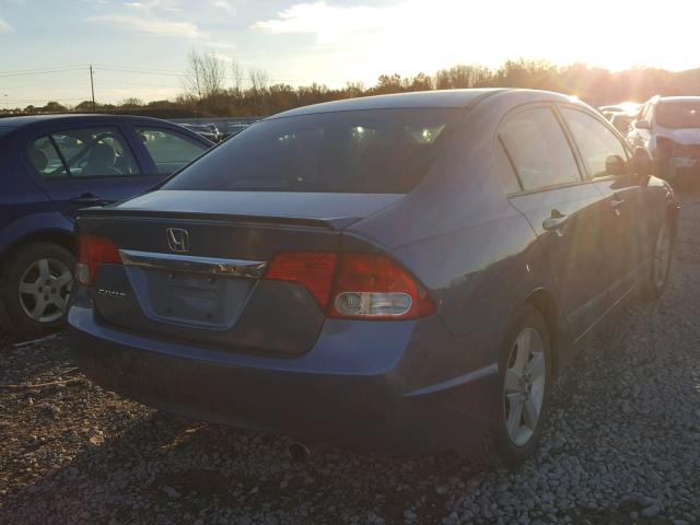 2HGFA16669H543176 - 2009 HONDA CIVIC BLUE photo 4