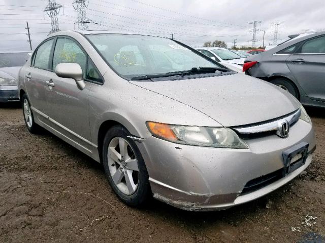 1HGFA16856L015743 - 2006 HONDA CIVIC EX BEIGE photo 1