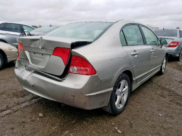 1HGFA16856L015743 - 2006 HONDA CIVIC EX BEIGE photo 4