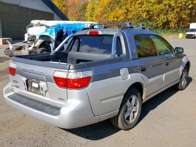 4S4BT62C857108368 - 2005 SUBARU BAJA SPORT GRAY photo 4