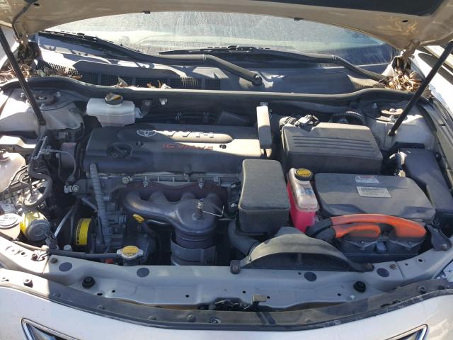 JTNBB46K893052440 - 2009 TOYOTA CAMRY HYBR SILVER photo 7