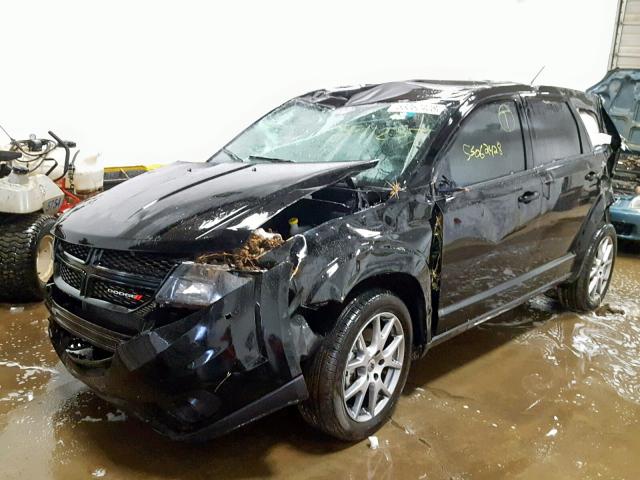 3C4PDDEG8JT311423 - 2018 DODGE JOURNEY GT BLACK photo 2