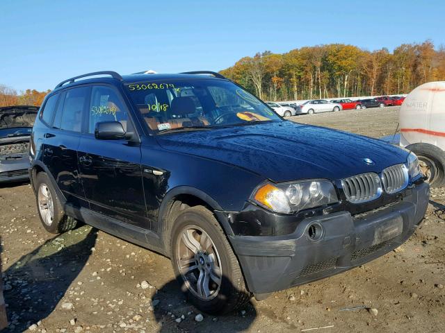 WBXPA93405WD03157 - 2005 BMW X3 3.0I BLACK photo 1