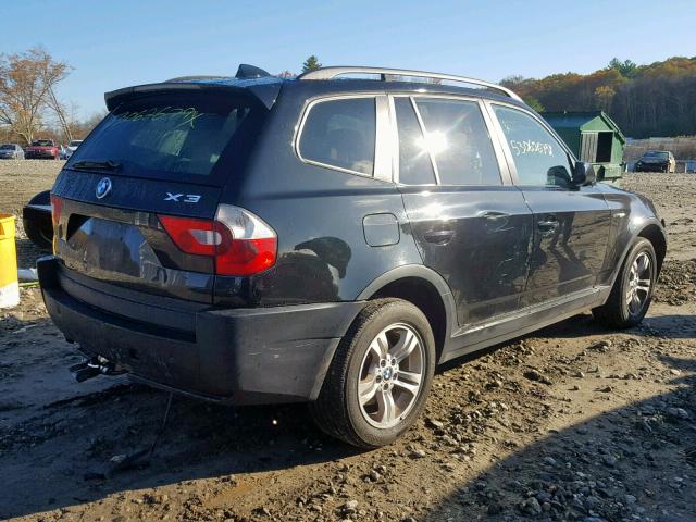 WBXPA93405WD03157 - 2005 BMW X3 3.0I BLACK photo 4