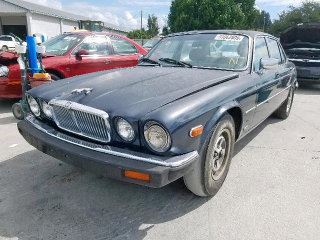 SAJAV1340GC448047 - 1986 JAGUAR XJ6 BLUE photo 2