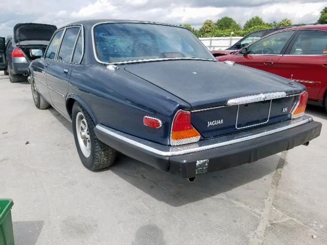 SAJAV1340GC448047 - 1986 JAGUAR XJ6 BLUE photo 3