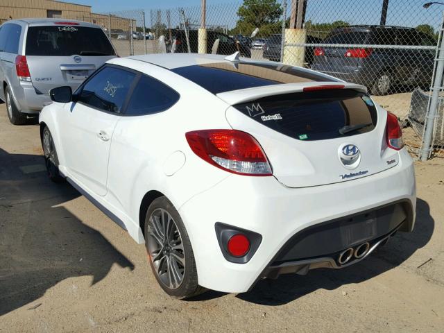 KMHTC6AEXGU291381 - 2016 HYUNDAI VELOSTER T WHITE photo 3