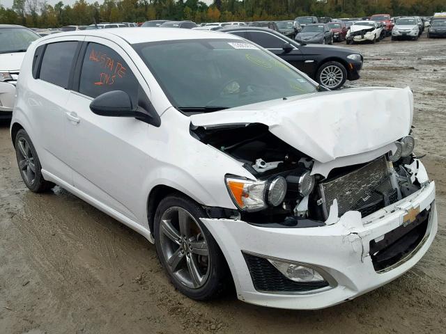 1G1JG6SB7E4209133 - 2014 CHEVROLET SONIC RS WHITE photo 1