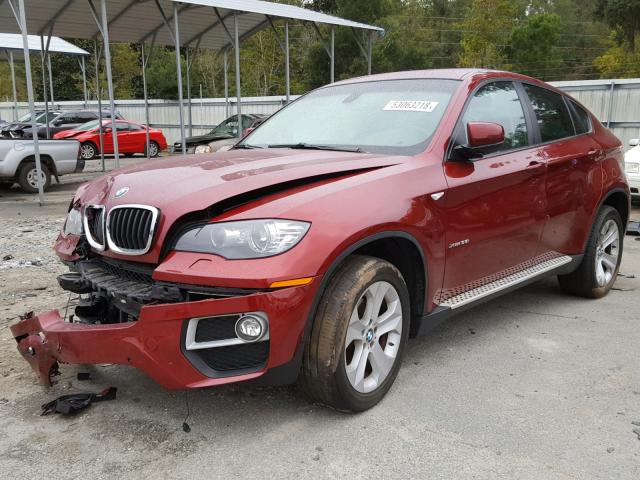 5UXFG2C54DL788695 - 2013 BMW X6 XDRIVE3 MAROON photo 2