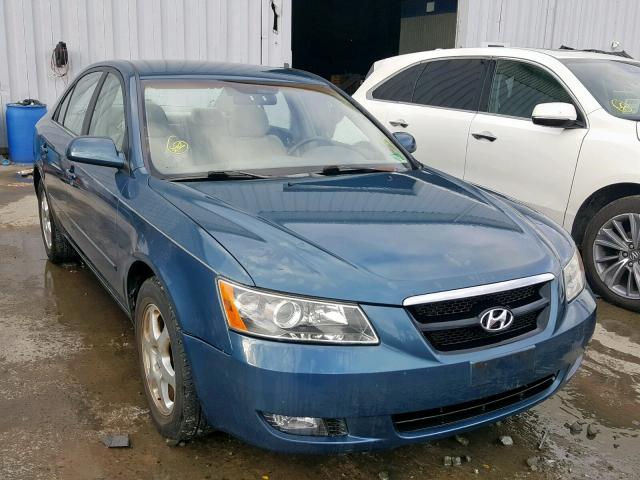 5NPEU46C76H068780 - 2006 HYUNDAI SONATA GLS BLUE photo 1