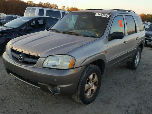 4F2YU091X2KM00447 - 2002 MAZDA TRIBUTE LX TAN photo 2