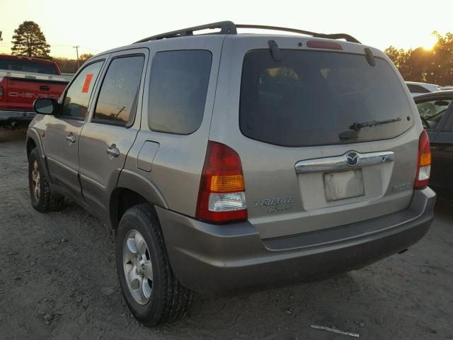 4F2YU091X2KM00447 - 2002 MAZDA TRIBUTE LX TAN photo 3