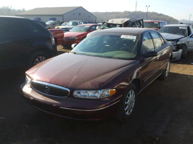 2G4WS52J121195293 - 2002 BUICK CENTURY CU BURGUNDY photo 2