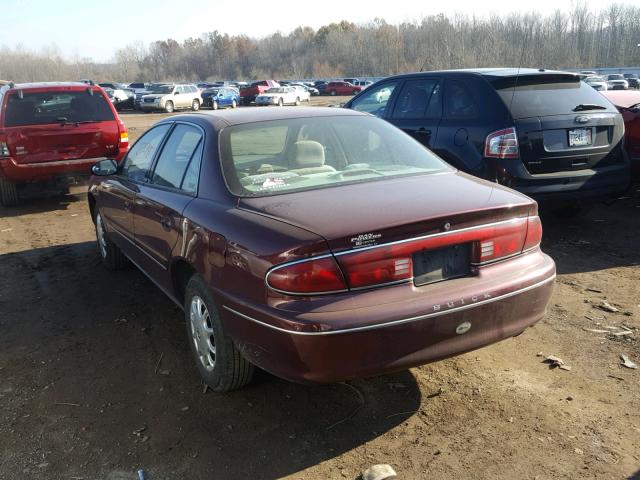 2G4WS52J121195293 - 2002 BUICK CENTURY CU BURGUNDY photo 3