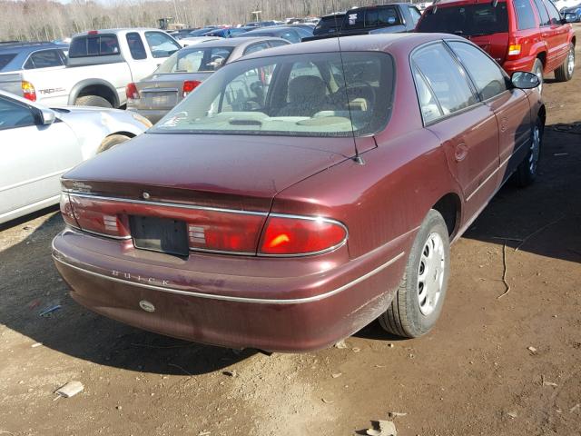 2G4WS52J121195293 - 2002 BUICK CENTURY CU BURGUNDY photo 4