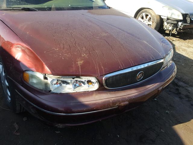 2G4WS52J121195293 - 2002 BUICK CENTURY CU BURGUNDY photo 9