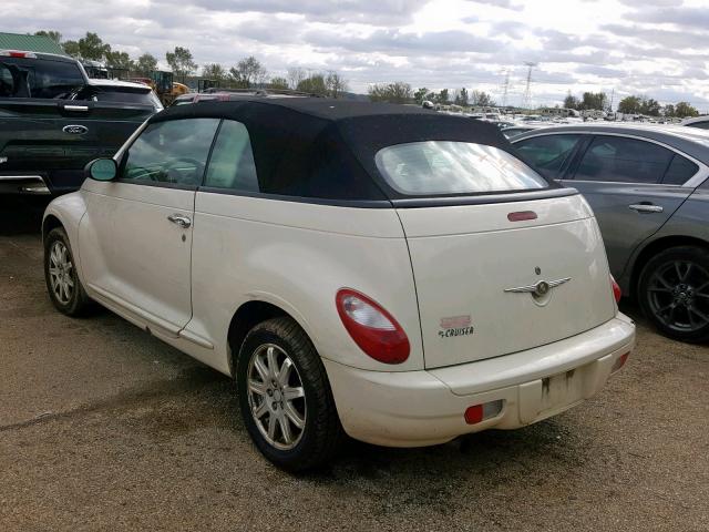 3C3JY45XX7T594804 - 2007 CHRYSLER PT CRUISER WHITE photo 3