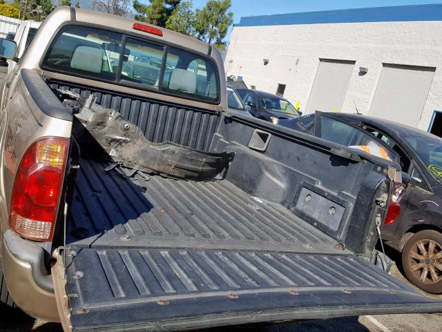 5TENX62NX5Z001659 - 2005 TOYOTA TACOMA PRE GOLD photo 6