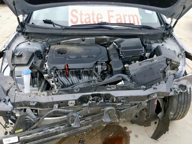 5NPE34AF0FH136504 - 2015 HYUNDAI SONATA SPO SILVER photo 7